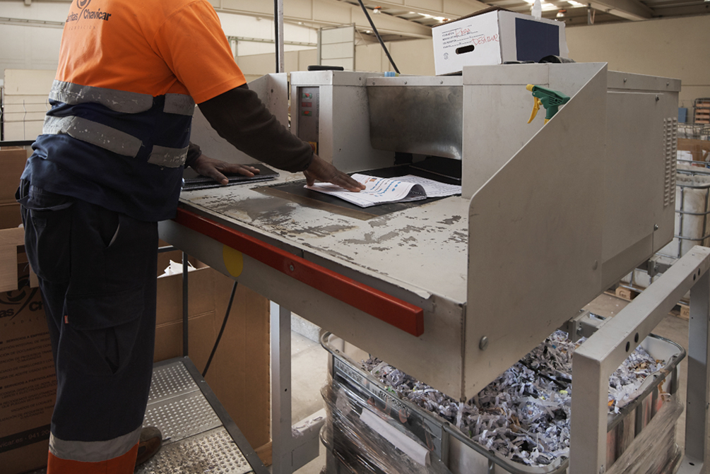 Destrucción de documentación confidencial